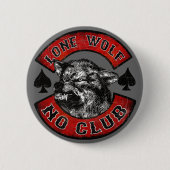 Badge Rond 5 Cm Lone Wolf (Devant)