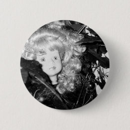 Badge Rond 5 Cm Lonely Doll Head