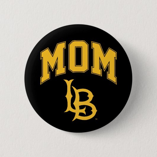 Badge Rond 5 Cm Long Beach State Mom (Devant)