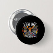 Badge Rond 5 Cm Longhorns Sugar Bowl 2024 Cfp Semi-Football Nola (Devant & derrière)