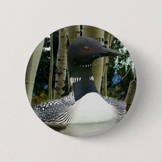 Badge Rond 5 Cm Loon sauvage (Devant)