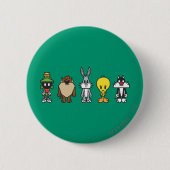 Badge Rond 5 Cm LOONEY TUNES™ - Photo de groupe Op (Devant)