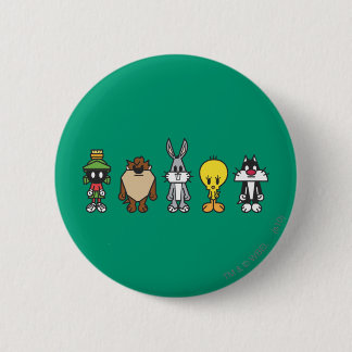 Badge Rond 5 Cm LOONEY TUNES™ - Photo de groupe Op