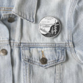 Badge Rond 5 Cm L'Orégon (En situation)