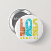 Badge Rond 5 Cm Los Angeles (Devant & derrière)