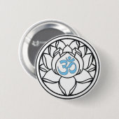 Badge Rond 5 Cm Lotus (Devant & derrière)