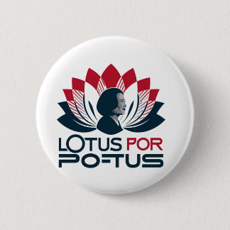 Badge Rond 5 Cm Lotus pour POTUS Kamala Harris 2024