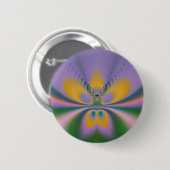 Badge Rond 5 Cm Lotus Pourpre (Devant & derrière)