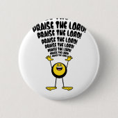 Badge Rond 5 Cm Louange Le Seigneur Emoji (Devant)