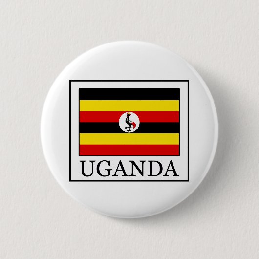 Badge Rond 5 Cm L'Ouganda (Devant)