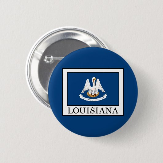 Badge Rond 5 Cm Louisiane (Devant & derrière)