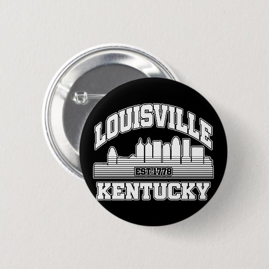 Badge Rond 5 Cm Louisville, Kentucky (Devant & derrière)