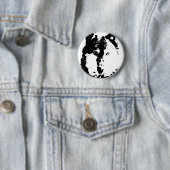 Badge Rond 5 Cm Loup d'art pop (En situation)