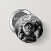 Badge Rond 5 Cm loup-garou (Devant & derrière)