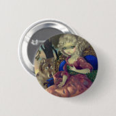 Badge Rond 5 Cm "Loup-Garou :  Bouton de L'Aube" (Devant & derrière)