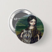 Badge Rond 5 Cm "Loup-Garou : Bouton de Pastorale" (Devant & derrière)