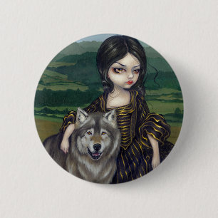 Badge Rond 5 Cm "Loup-Garou : Bouton de Pastorale"