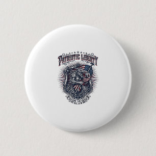 Badge Rond 5 Cm Loup-garou patriotique Patriote Horreur Monstre Pa