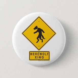 Badge Rond 5 Cm Loup-garou XING