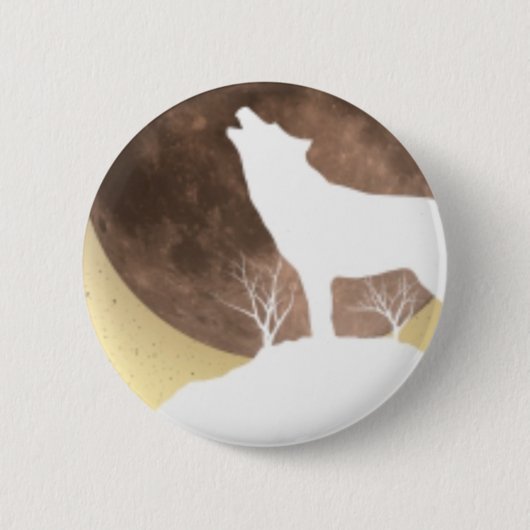 Badge Rond 5 Cm loups (Devant)