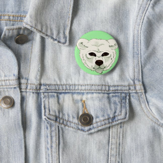 Badge Rond 5 Cm L'ours polaire // Épinglette