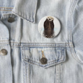 Badge Rond 5 Cm Loutre (En situation)