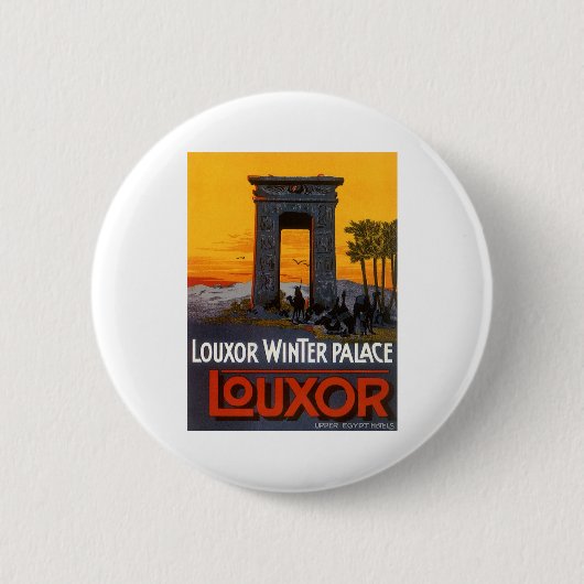 Badge Rond 5 Cm Louxor Egypte (Devant)