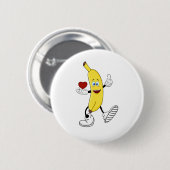 Badge Rond 5 Cm Love banana (Devant & derrière)