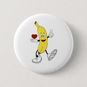 Badge Rond 5 Cm Love banana