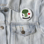 Badge Rond 5 Cm Love Broccoli (En situation)