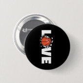 Badge Rond 5 Cm Love Bysketbyll 2 (Devant & derrière)