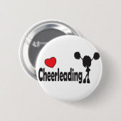 Badge Rond 5 Cm Love Cheerleader (Devant & derrière)
