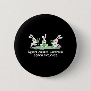 Badge Rond 5 Cm Love Cure Green Ribbon Sensibilisation aux maladie