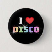 Badge Rond 5 Cm Love disco (Devant)