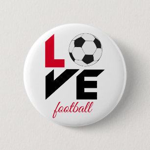 Badge Rond 5 Cm Love football