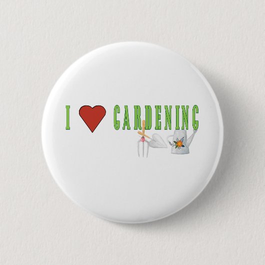 Badge Rond 5 Cm Love Gardening (Devant)