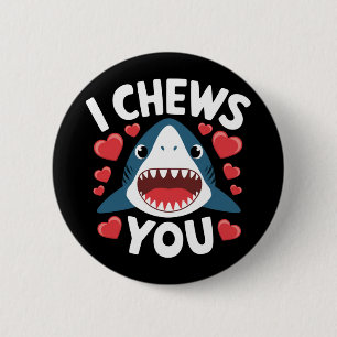 Badge Rond 5 Cm Love Heart Leopard Cute Valentine's Day