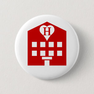 Badge Rond 5 Cm Love Hotel Japanese Emoji