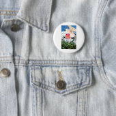 Badge Rond 5 Cm Love is at the Source (En situation)