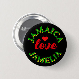 Badge Rond 5 Cm Love Jamaïque