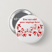 Badge Rond 5 Cm Love Notes_ (Devant & derrière)