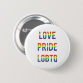 Badge Rond 5 Cm Love Pride LGBTQ (Devant & derrière)