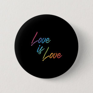 Badge Rond 5 Cm Love Rainbow Color mignonne Happy Positive Quote G