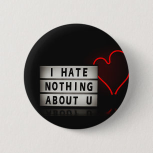 Badge Rond 5 Cm Love Red lumières esthétique Type Basé Posters Art