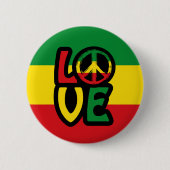 Badge Rond 5 Cm Love Reggae (Devant)