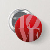 Badge Rond 5 Cm Love Romance Rouge rose (Devant & derrière)