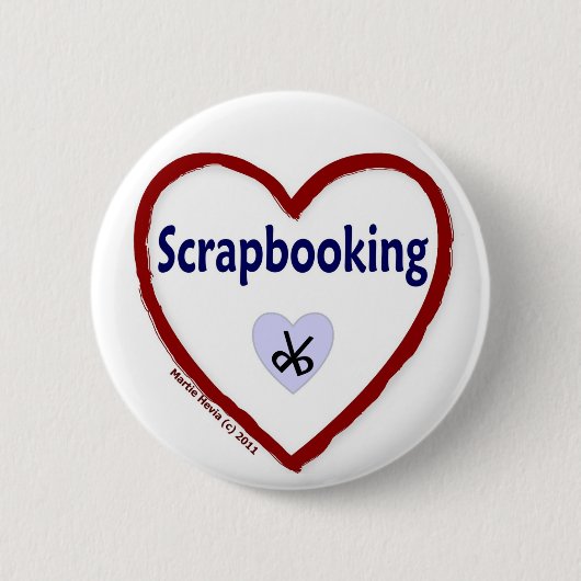 Badge Rond 5 Cm Love Scrapbooking (Devant)