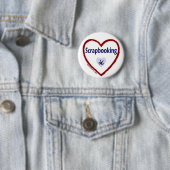 Badge Rond 5 Cm Love Scrapbooking (En situation)
