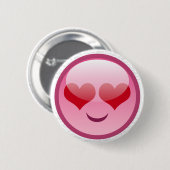 BADGE ROND 5 CM LOVE SMILLE (Devant & derrière)