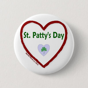 Badge Rond 5 Cm Love St. Patty's Day